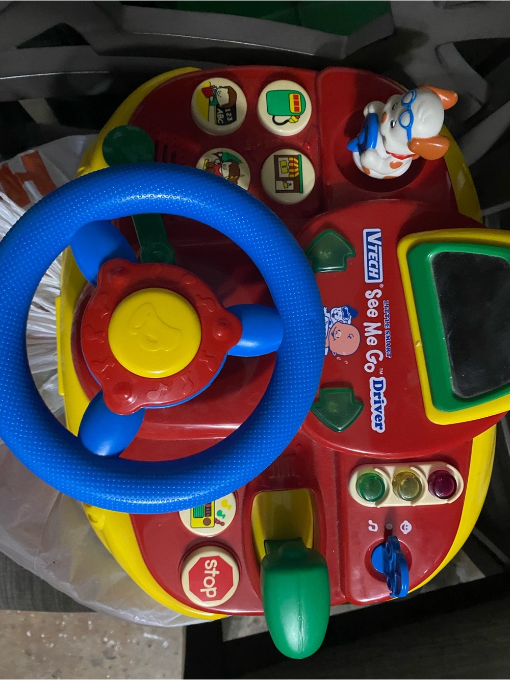 VTech See Me Go Driver Interactive Steering Toy - Red, Blue, Yellow, Green
